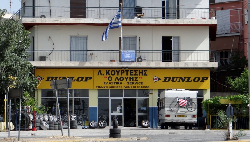 Dave awaiting his new tyres