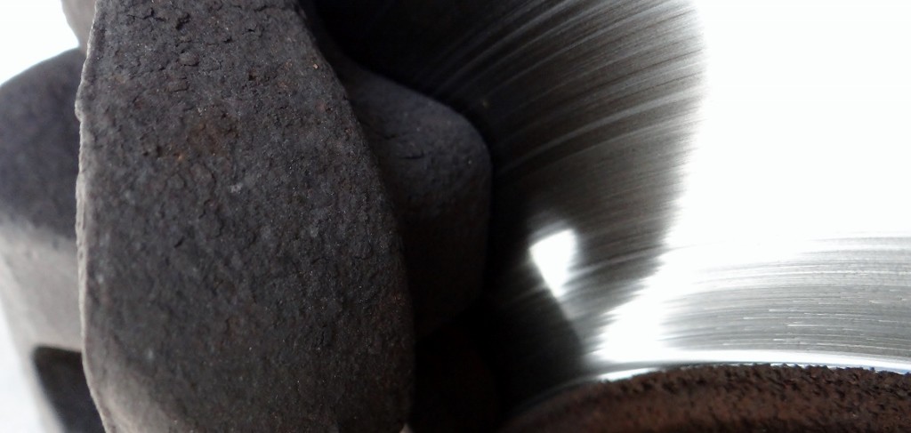 We took the opportunity for a quick check of the break pads while the wheels were off