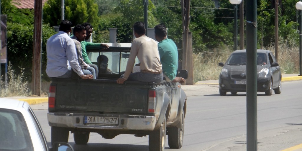 Not a seatbelt in sight!