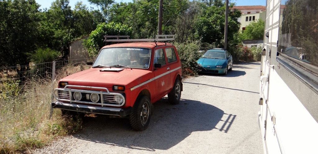Cars without registrations parked up on the road are a sign of the economic crisis, people can't afford to run them.