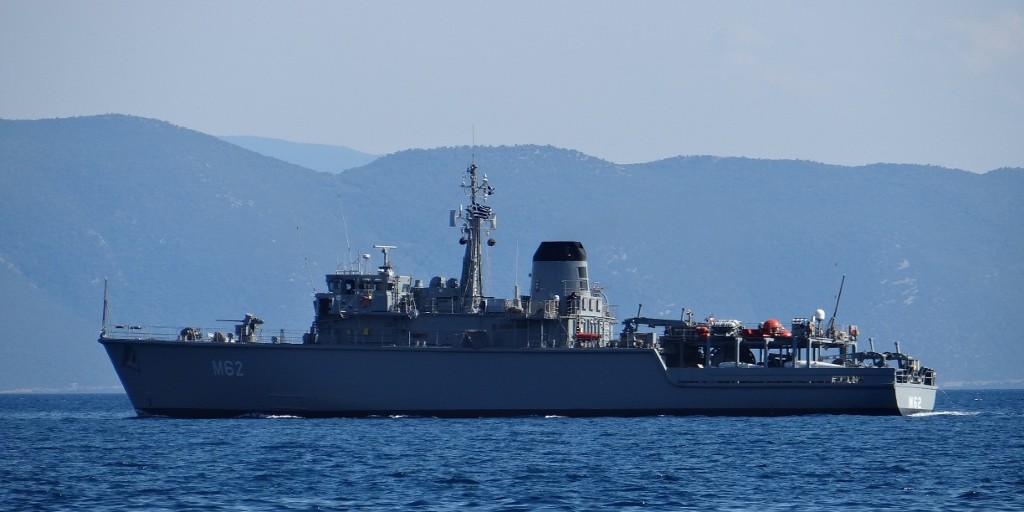 We've had military jets flying overhead, now the navy too - I think we must be near a military training camp.