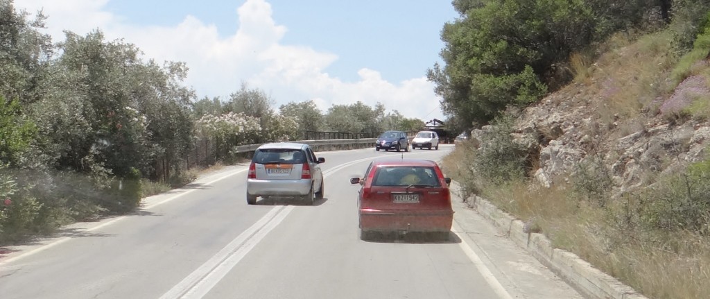 Crazy Greek overtaking!