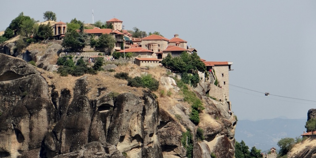 Someone taking the short cut to the monastery - rather them than me!