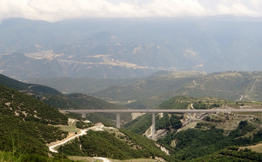 The toll charging motorway, so flat and straight!
