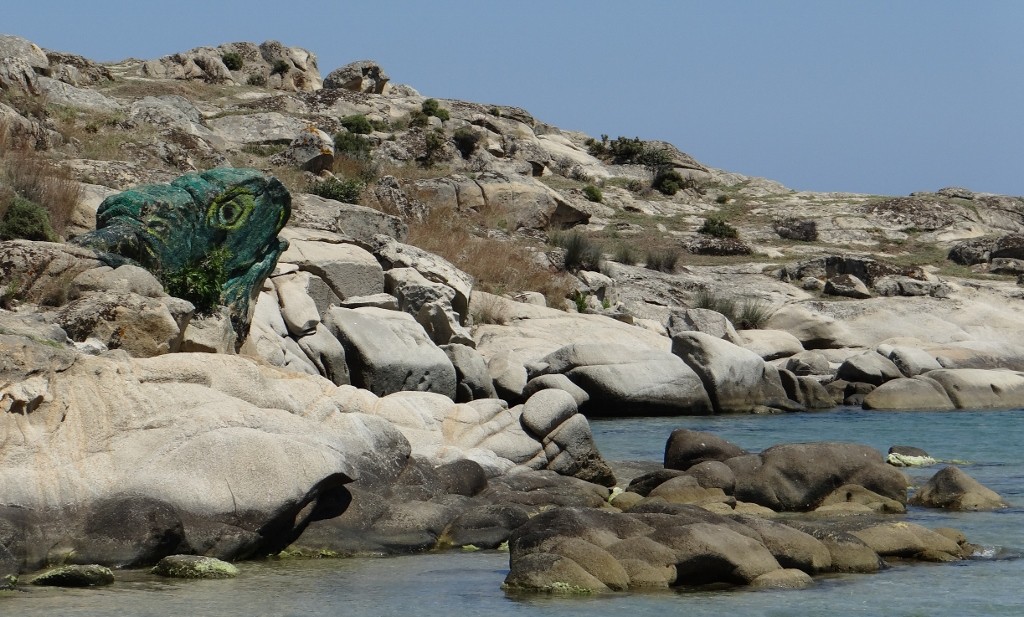 Amazing rock formations around here and a creative use of spray paint!
