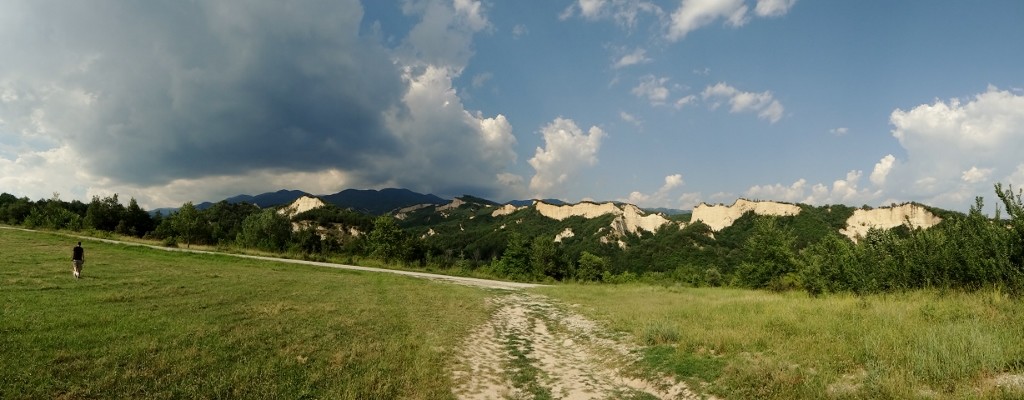 Thunder roars around the valley, but no rain to cool us down