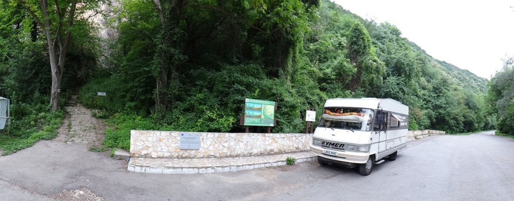 Dave in the Rusenski Lom Nature Park, not far from the Romania border at Ruse.