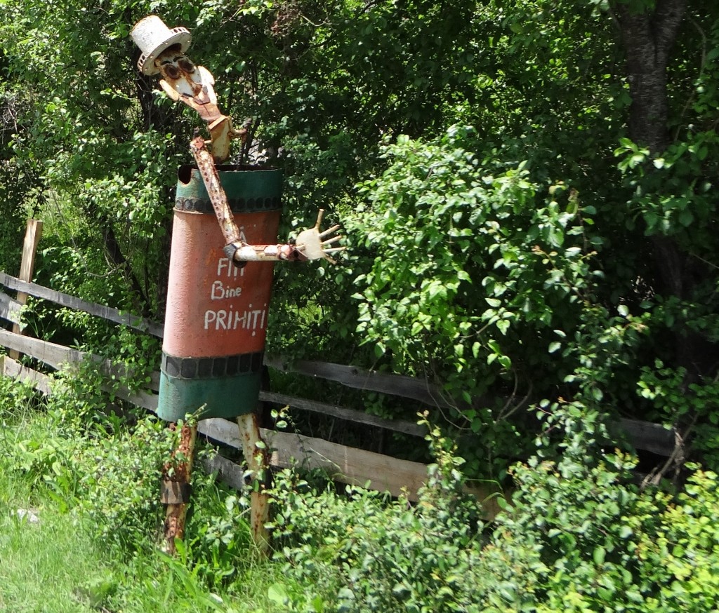 One village we drove through was full of artwork - statues and sculptures hid in gardens and parks.