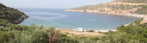 Deserted bay near Palamut