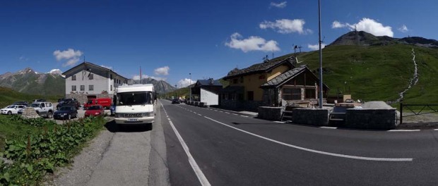 At the Col Petit St Bernard (on the Italian side)
