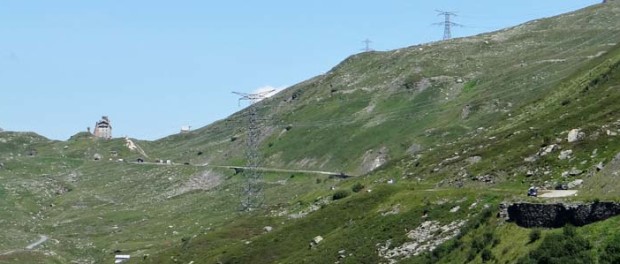 The French road back up to the pass, nice and smooth and no hairpins!