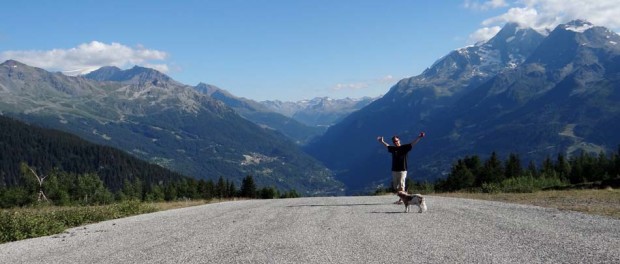 The road to nowhere - literally, it randomly ended just down the hill.