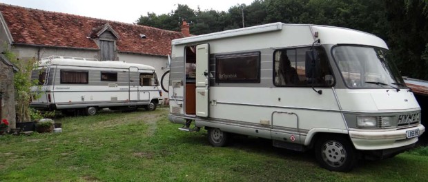 Dave and Eric chilling out in the garden