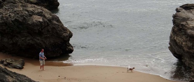 Quality cheeky beach time for the boys