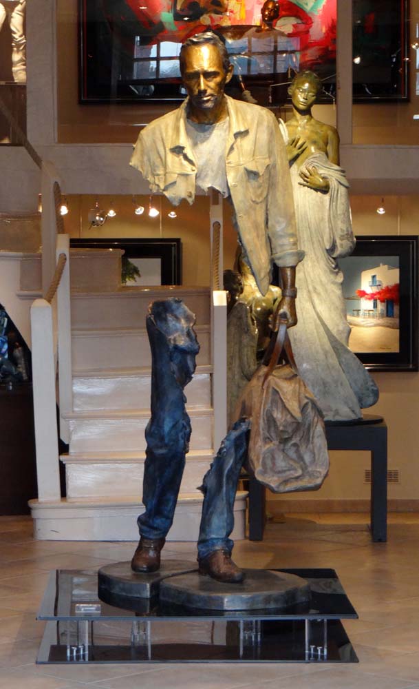 Crazy statue in one of the art galleries