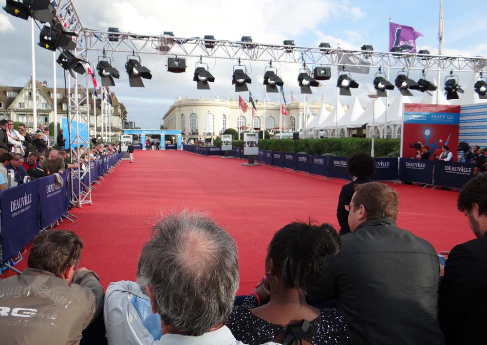 The film festival red carpet