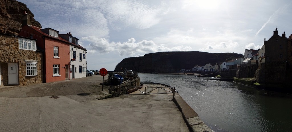 We stayed in the stone cottage on the far left - top crabbing spot off the ramp!