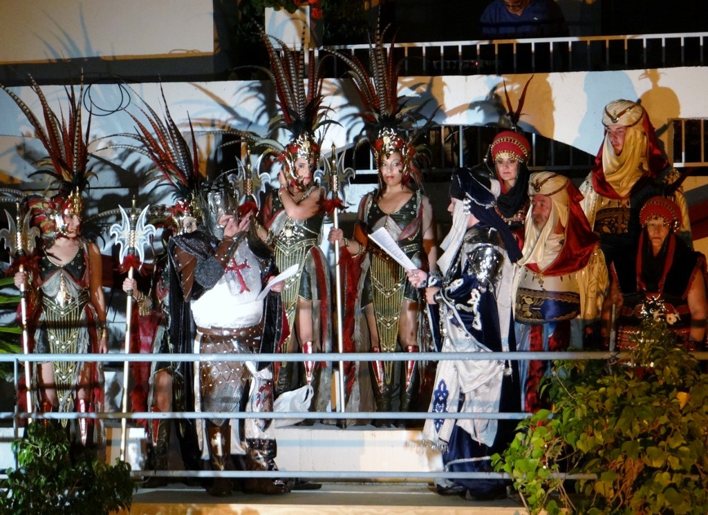 The speech officially starting the fiesta 