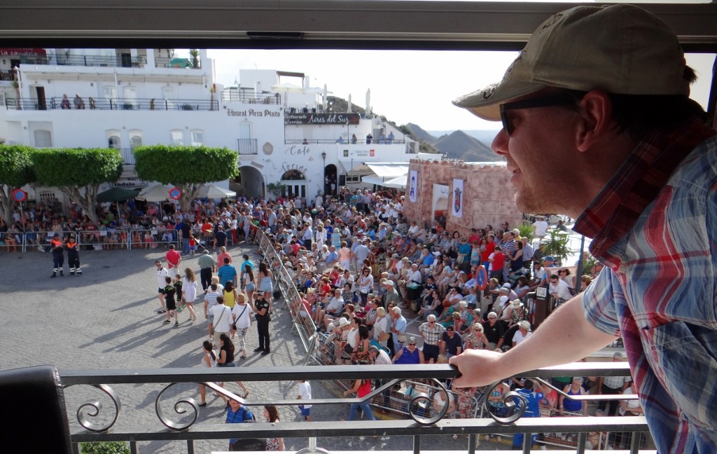 Watching out for the start of the parade