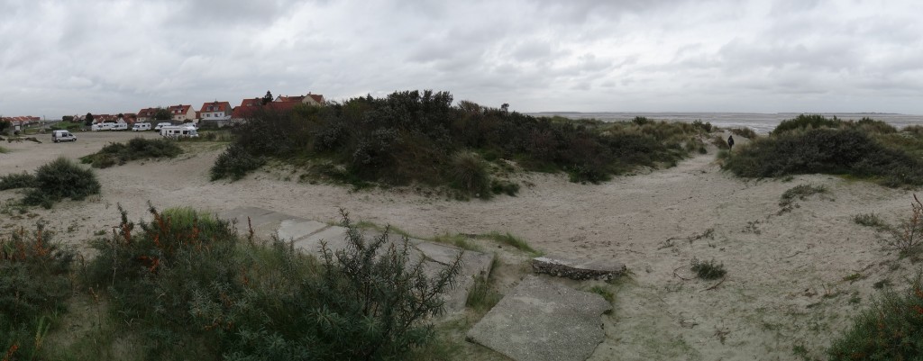 Zagan's evening resting place at Le Crotoy, Somme Estuary
