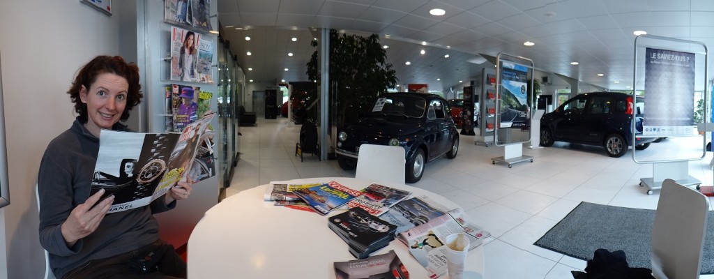 This is becoming a familiar vista after the clutch-bust-in-Narbonne experience