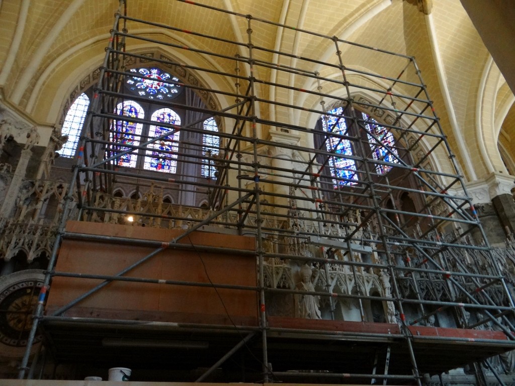 Wouldn't fancy the job of scaffolding here around the hundreds of years old carvings.