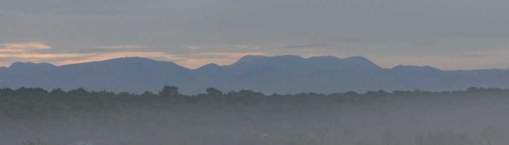 I'm pretty sure these are the foothills of the Pyrenees. More hair verticalness.