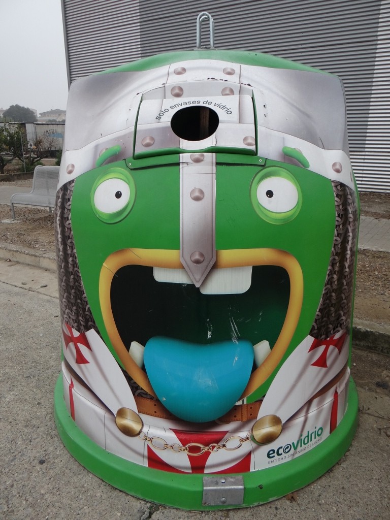 Knights Templar Recycling Bin at aire