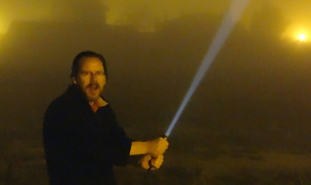 Give a grown man some fog and a torch...