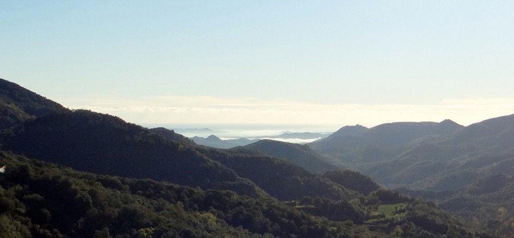 Our first view of the Med.