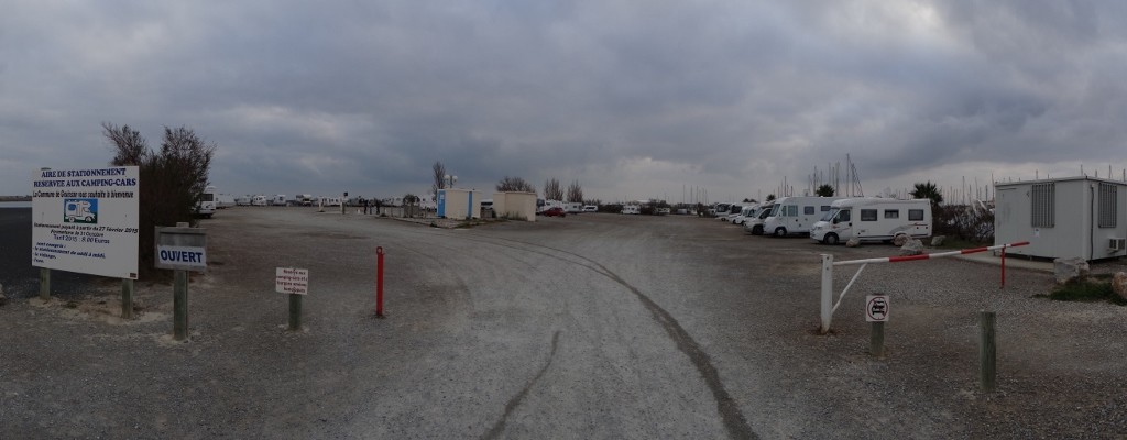 The aire at Gruissan