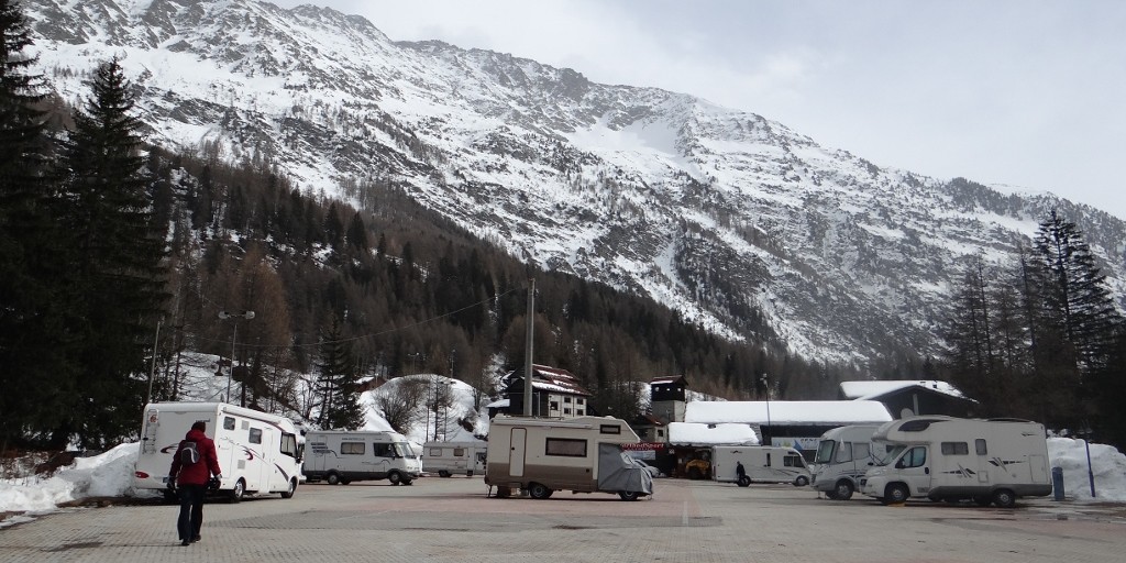 Motorhome sosta in La Thuile