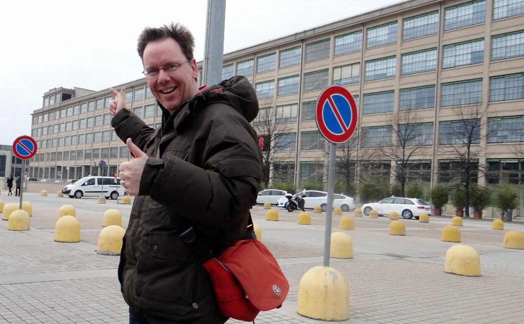 From the ground you can hardly tell it's there - just a bump at the end of a huge building