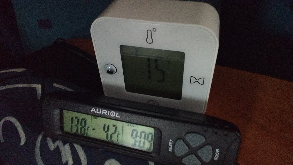 Thermometer watching in Le Praz de Lys