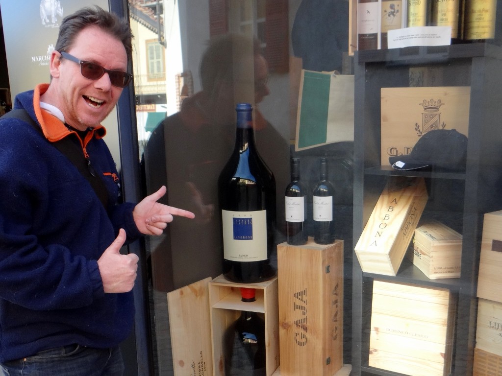 Jay has chosen this bottle, but he hasn't seen the price yet!