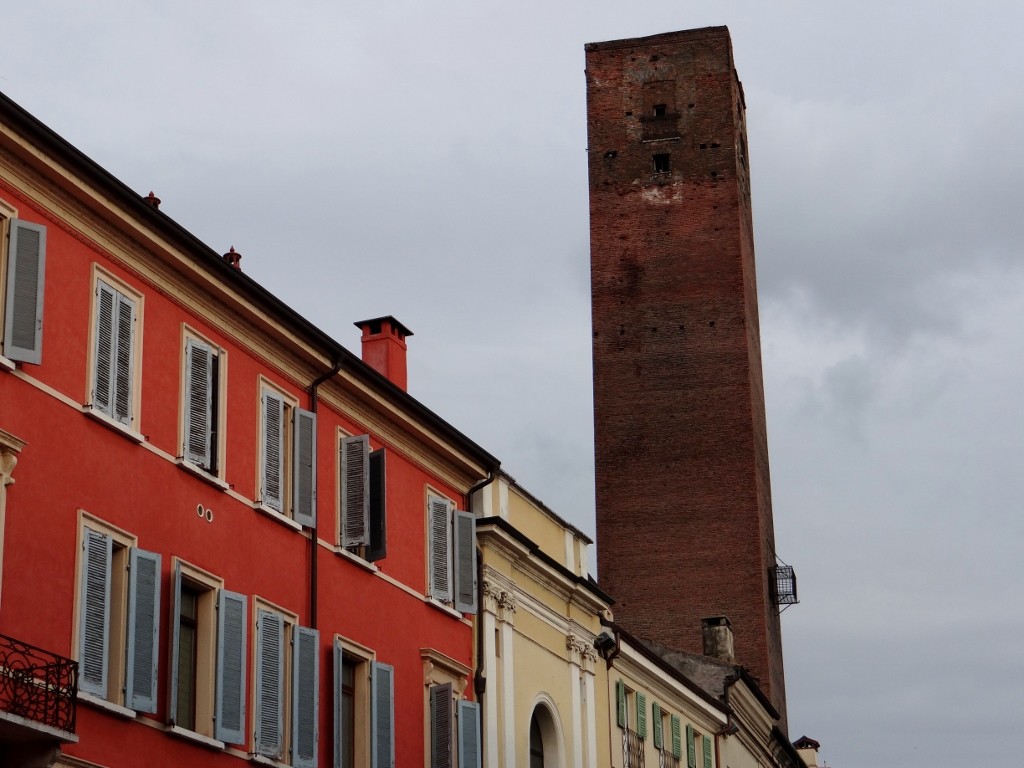 Naughty people were put in the cage halfway up the tower for the town to see.