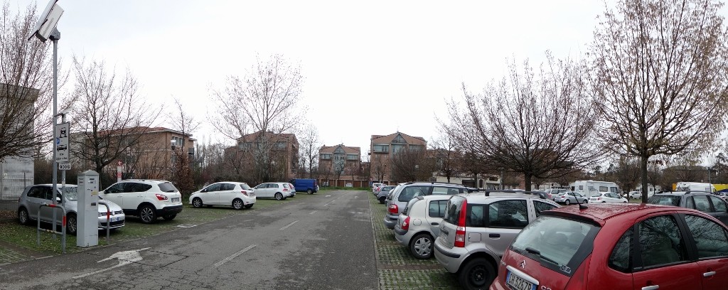 Ticket machine on left but you need the weight of a car to activate it