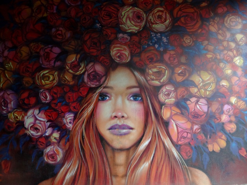 Beautiful graffiti that was in the underpass to the infield