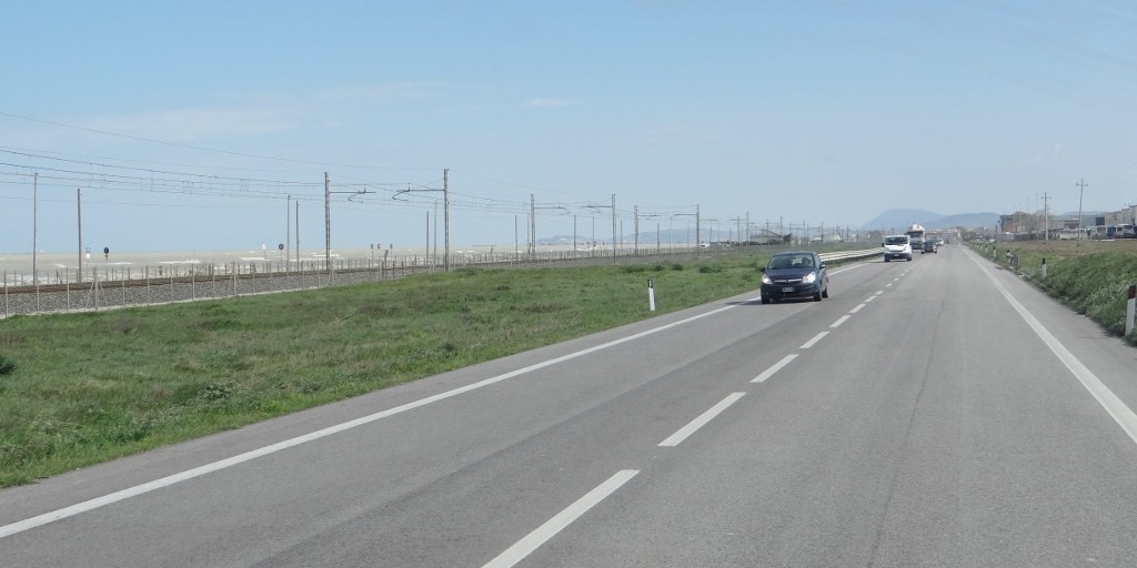 Not much, other than Lidl, to tempt you to halt along this coast. Although it was fairly well packed with campsites in places