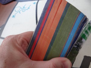 Orange is France, Green is Germany and Blue is Italy. There are a serious number of places listed in these countries!