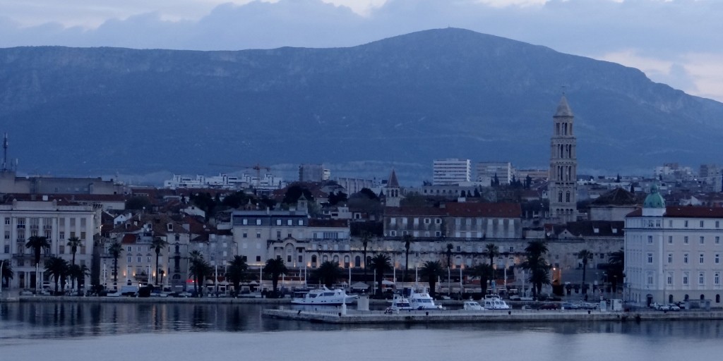 We arrived at Split at about 7am. It took an hour for about 8 cars to get through customs and passport checks. Gotta love the Schengen zone.