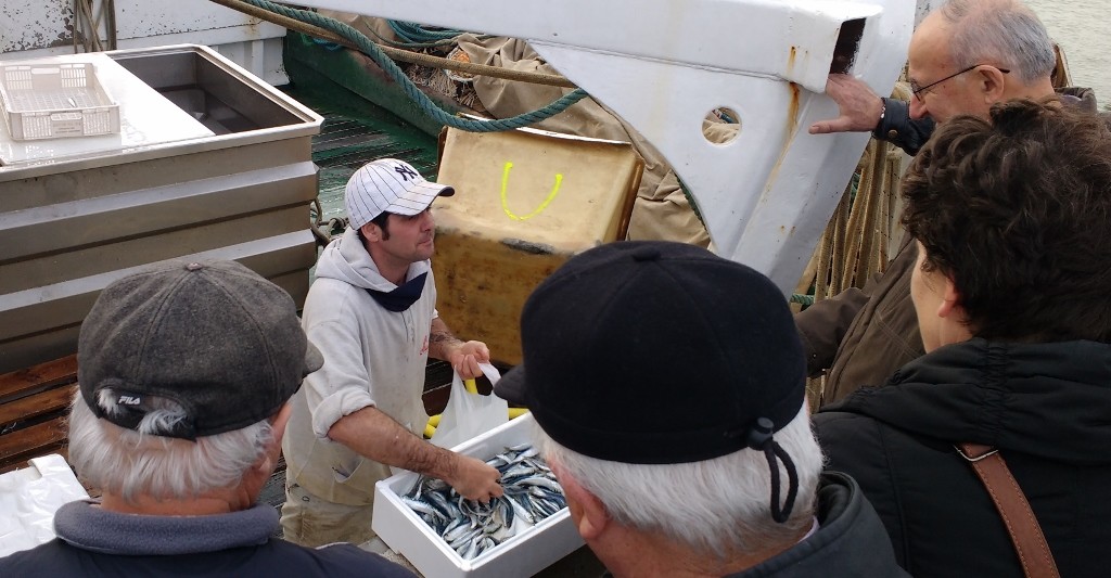 Freshest ever fish being sold direct from the boat in Rimini
