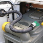 Thetford cassette toilet with SOG unit installed