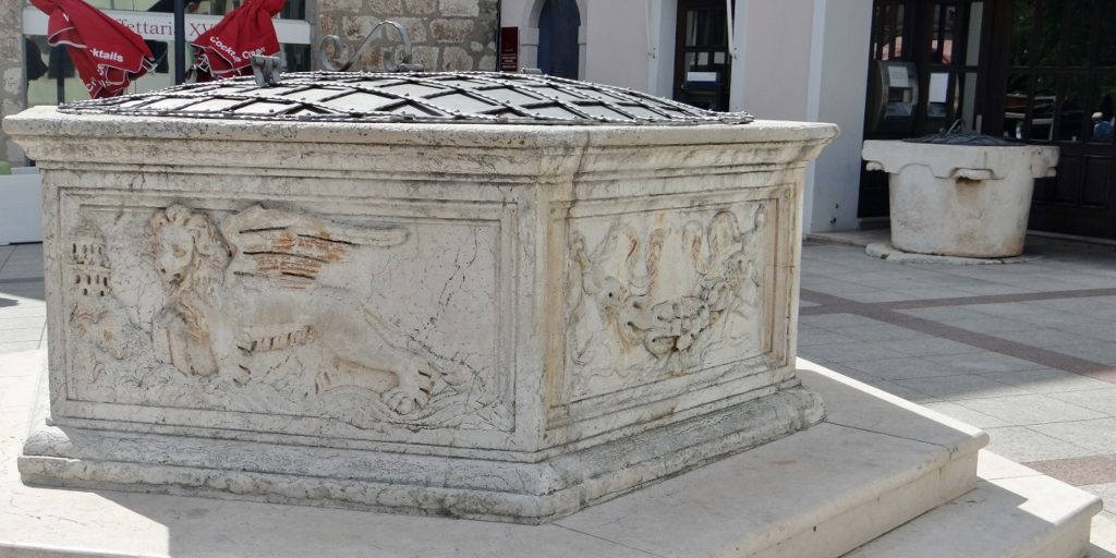 Wells in city square, Krk