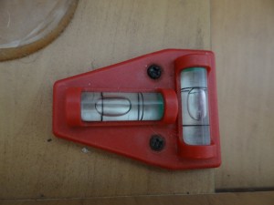 Our motorhome spirit level