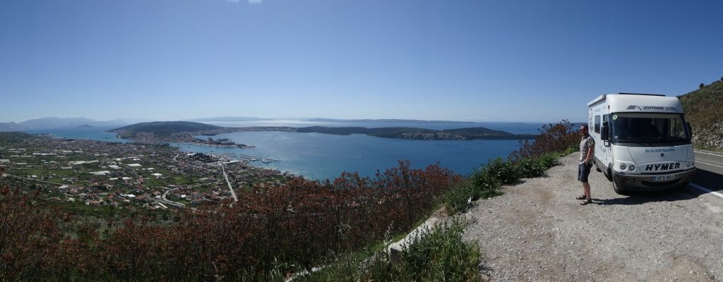 Views down over Trogir