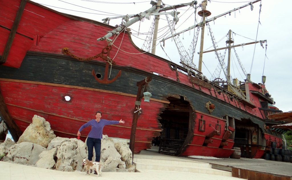 What is not to like! A bar in a pirate ship, come on!
