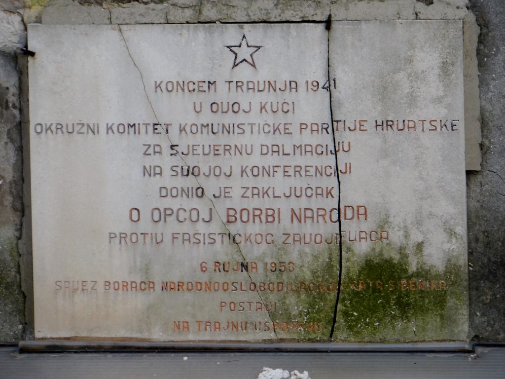 Jay has a very keen eye for spotting anything Communist - this was above a door way.