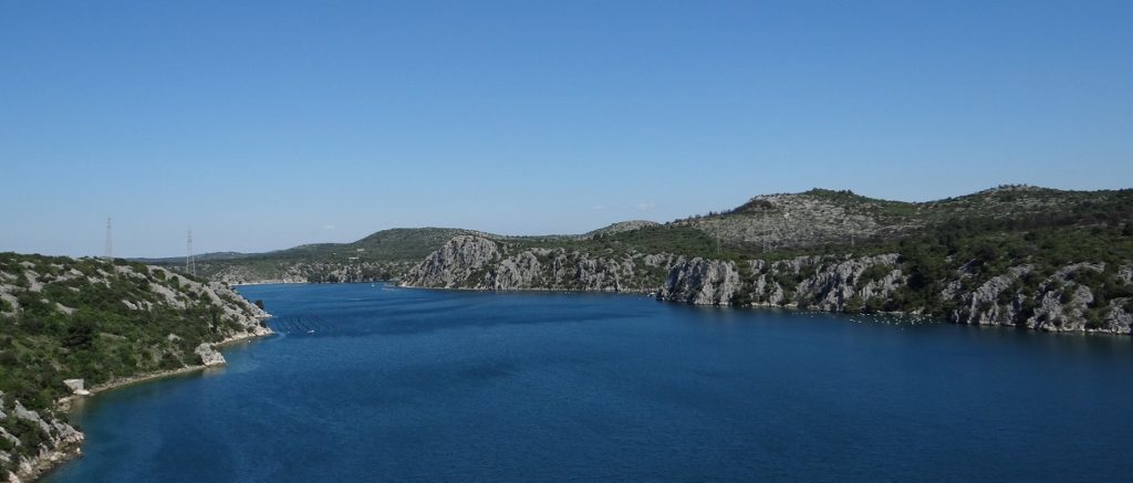 Crossing a bridge north of Šibenik