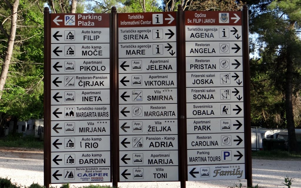 I think everything in the whole town is on this sign!